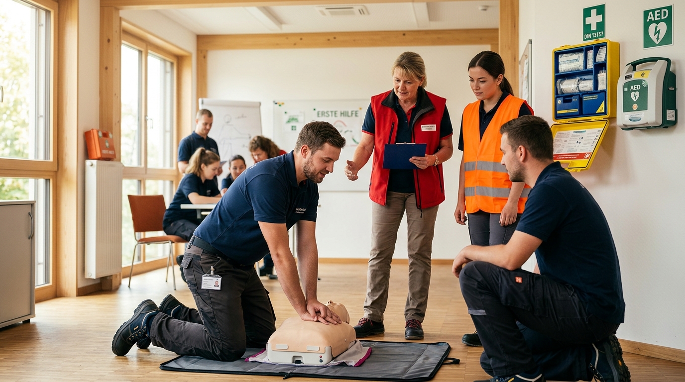 Erste-Hilfe-Auffrischung im Betrieb — Pflichten und Fristen nach DGUV